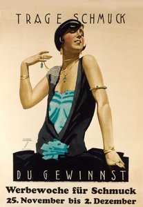 Mücevher Takın - Kazanacak. Mücevher haftasının reklamı, yaklaşık 1925-1928.