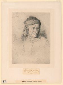 Kürk şapkalı adam by Ludwig Knaus