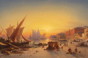 Akşam ışığında Venedik by Ludwig Mecklenburg