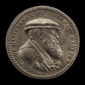 Charles V, 1500-1558, İspanya Kralı 1516-1556, Kutsal Roma İmparatoru 1519 [ön yüz], 1542. by Ludwig Neufahrer