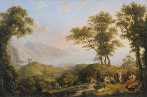 Vezüv ile güney manzara by Ludwig Philipp Strack