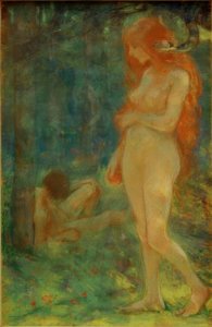Adem ve Havva by Ludwig von Hofmann