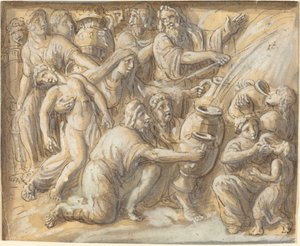 Musa Kayadan Su Çekiyor by Luigi Ademollo