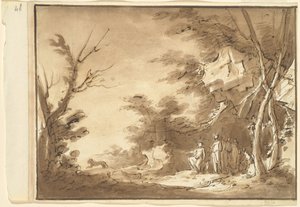 Bir Manzarada Diana ve Arkadaşları by Luigi Brenta