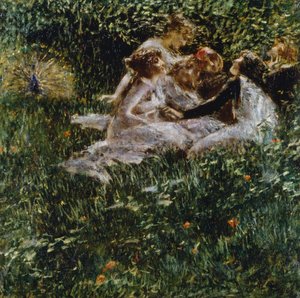 Bahar Alegorisi, Luigi Conconi (1852-1917), tuval üzerine yağlı boya, 77x77 cm