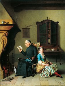 Papazın İncili, Luigi Crosio (1835-1915), tuval üzerine yağlıboya, 51x69 cm by Luigi Crosio