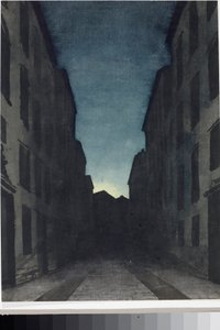 Bir Yol Perspektifi (Suluboya, c.1825) by Luigi Garibbo