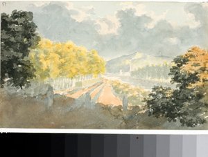 Kırsal, İtalya (Suluboya, yaklaşık 1825) by Luigi Garibbo