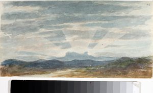 Manzara, ışık efektleri (Suluboya, 1825