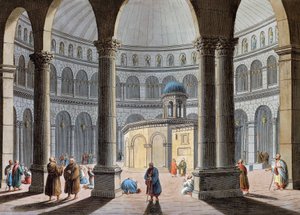 Kutsal Kabir Kilisesi, Kudüs by Luigi Mayer