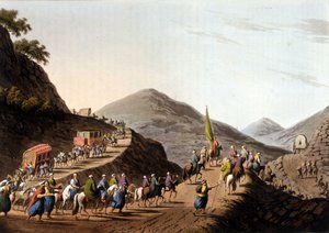 Balkan dağlarının yollarında çıkış - Luigi Mayer