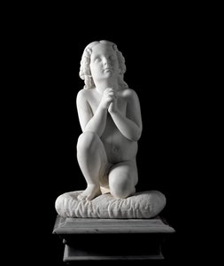 Dua eden küçük çocuk Luigi Pampaloni (1791-1847), yaklaşık 1827. Prens Odon di Savoia koleksiyonundan mermer heykel. karartmak 68x38x30 cm Genler, modern sanat galerisi, env. 919 by Luigi Pampaloni