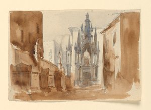 Sahne Tasarımı, Anıtsal Biçimdeki Mezar by Luigi Ricci