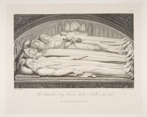 Mezardaki Danışman, Kral, Savaşçı, Anne ve Çocuk, Mezardan Bir Şiir..., 1 Mart 1813. by Luigi Schiavonetti