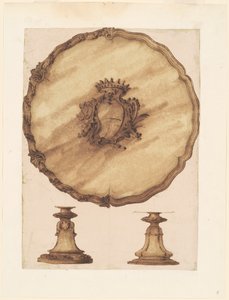 Bir Salver ve bir Ajur Tabanı by Luigi Valadier