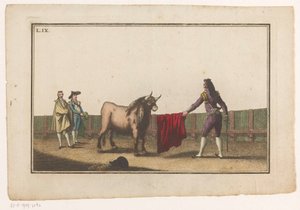 Matador boğaya meydan okuyor Coleccion de las Principales suertes de una corrida de toros (seri başlığı) En önemli boğa güreşi manevralarının toplanması (seri başlığı)