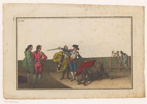 Boğa matador tarafından sokuldu Coleccion de las Principales suertes de una corrida de toros (seri başlığı) En önemli boğa güreşi manevralarının toplanması (seri başlığı)