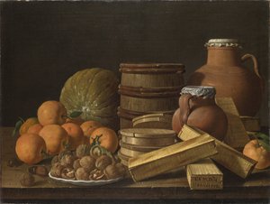 Portakal ve Cevizli Natürmort, 1772 by Luis Egidio Melendez
