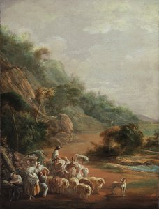Köylülerle Sahne, 1786 by Luis Paret y Alcazar