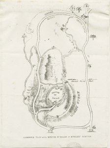 Dudley Castle: litografi, nd [c 1825] by Luke Booker