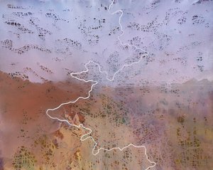 Path 2, 2019 (tuval üzerine yağlı boya) by Luke Elwes