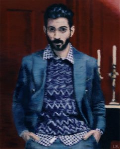 A Look but the Face, c.2013 (kağıt üzerine akrilik boya)