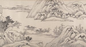 Sonbaharda Nehir Manzarası, 1661 tarihli. by Luo Mu