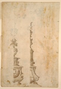 Altar Haç Kaideleri İçin İki Tasarım; tersi, Beş Proje için Tasarımlar