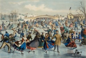 Central Park, Kış - Buz Pateni Göleti, 1862. by Lyman Wetmore Atwater