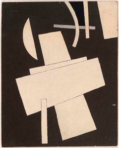 Sans titre - Popova, Lyubov Sergeyevna (1889-1924) Başlıksız Karton üzerine guaj, ca 1916-1918 - 49,5x39,5 - New York. Modern Sanat Müzesi (MOMA) by Lyubov Sergeevna Popova
