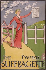Suffragette gazetesi için afiş, c1910-c1915 by M Bartels