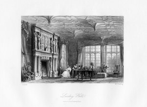 Salon, Loseley Hall, Guildford, 19. yüzyıl.