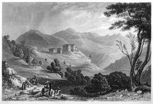 Naree köyü, Hindistan, c1860.