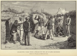 Kurbaşın yardımıyla bir fellahtan vergi toplamak by M. Schonberg