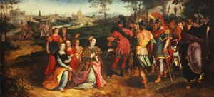 Coriolanus ve Volumnia, by Maarten de Vos