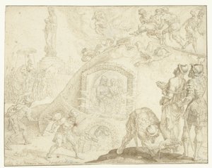 Üç Genç Ateşli Bir Fırına Atılıyor Üç Gençliğin Tarihi (dizi adı) by Maarten van Heemskerck