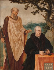 Sibylla Eritre Üç Parçanın Sol Kanadı: Donör Matelief Dammasz. ve St Paul (ön) ve Erythraean Sibyl (arka) by Maarten van Heemskerck