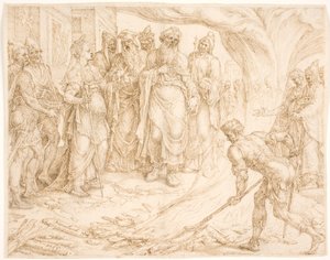 Tamar kendini tanıtıyor by Maarten van Heemskerck