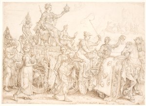 Zafer Arabası. Zenginlik (zenginlik) by Maarten van Heemskerck