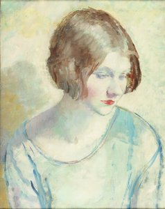 Helen (tuval üzerine yağlı boya kalem) by Mabel Greenberg