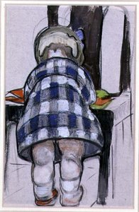 Margery (tuval üzerine sulu boya) by Mabel Royds