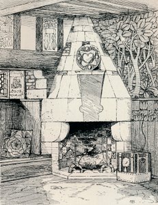 Köşe Şömine, c1895, 1896