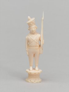 Beyaz piyon, satranç taşı, Hindistan, 1820 dolaylarında by Macneill MacLeay