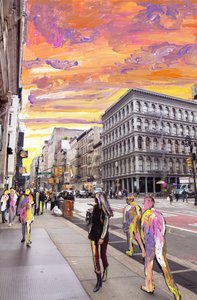 NYC Dream, 2019 (arşiv pigment baskısı üzerine akrilik boya)