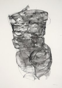 Torso 4, 2022 (kağıt üzerine karakalem)