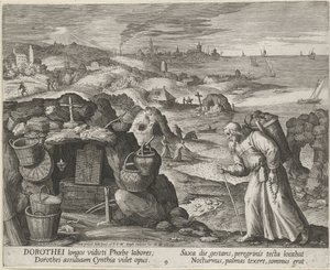Bir keşiş olarak Gazzeli Aziz Dorotheus, 1600.