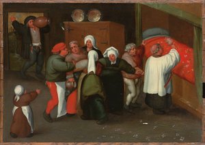 Evliliğin nimeti by Maerten van Cleve