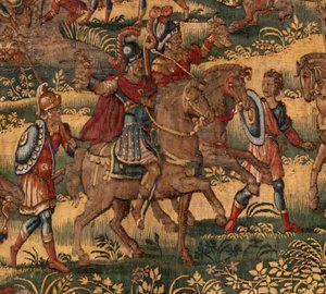 Piskoposluk müzesi (Diocesan Müzesi). Flaman halısı. Brüksel. François Geubels Atölyesi. Dizi Gideon