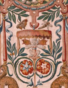 Piskoposluk müzesi (Museo Diocesano). Flaman halısı. Brüksel. Atölye François Geubels. Gideon Serisi Öyküsü. İsrailliler ganimetten paylarını Gideon