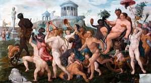 La alayı triomphale de Bacchus - Bacchus par Heemskerck